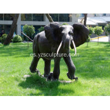 Vida de bronce escultura de elefante de tamaño para la venta